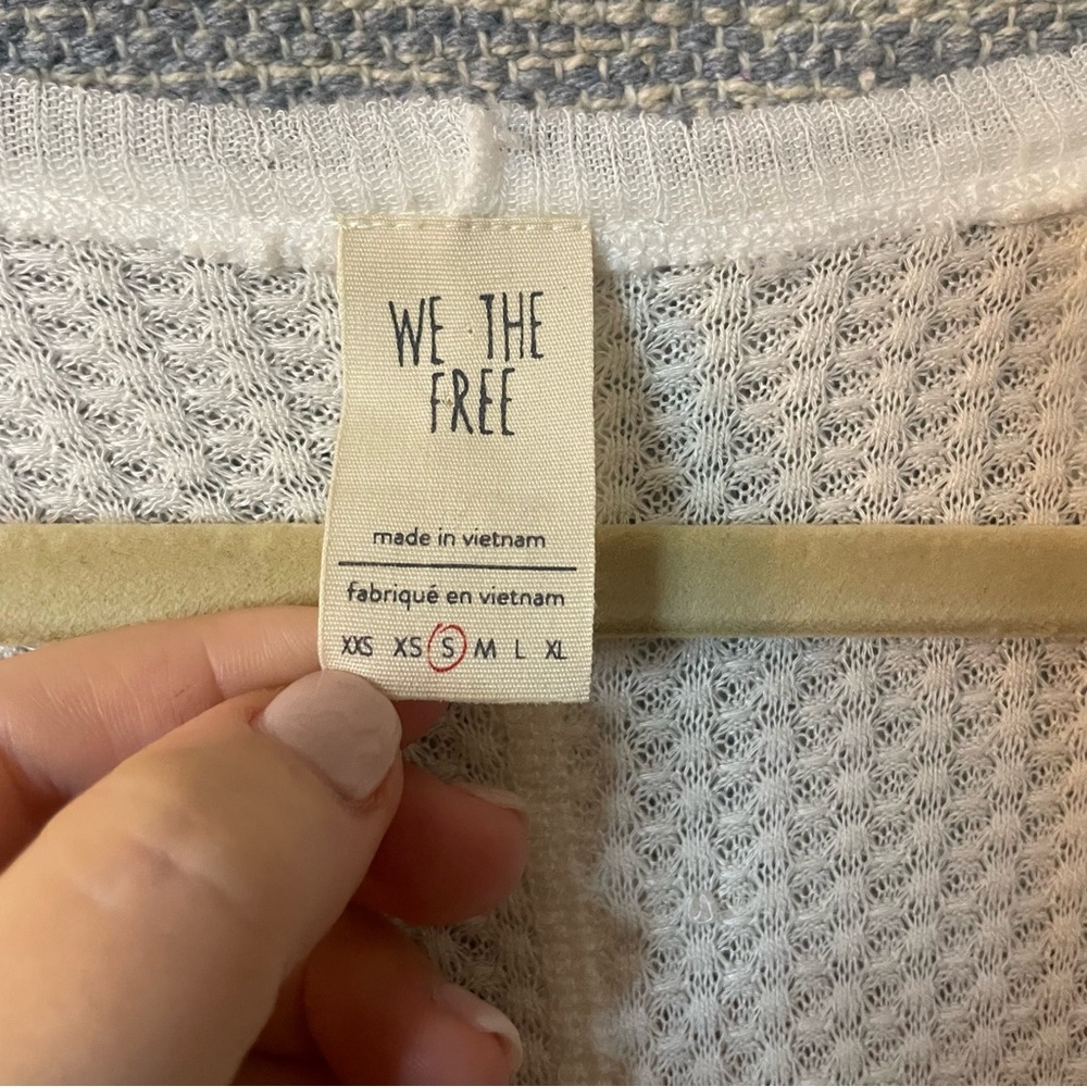 We the Free Waffle Knit Top Small - Picture 5 of 6